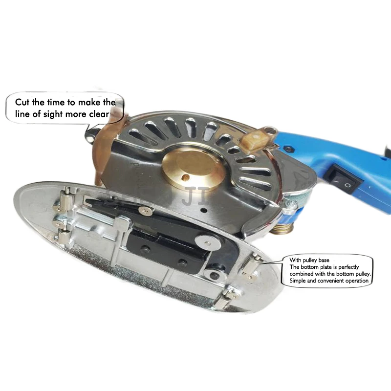 1PC RCS-110 Electric Round Knife Cloth Cutter Fabric Cutting Handheld Servo Direct Drive Round Knife Cutting Machine 110-240V