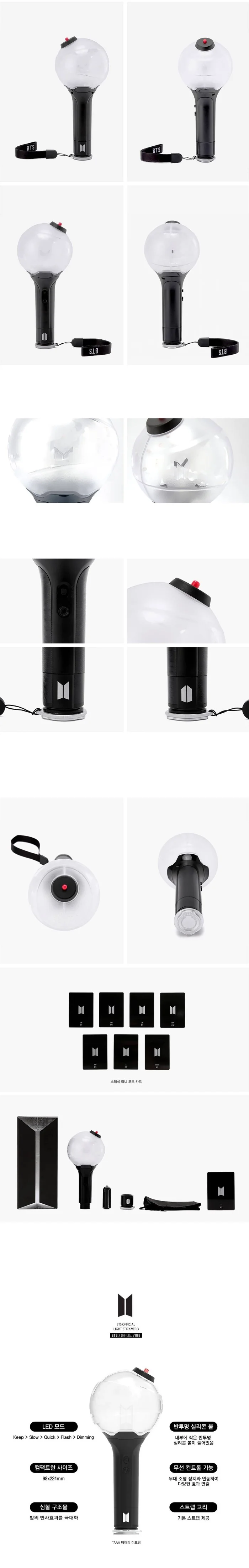 

[MYKPOP] ~New Arrival~ BTS 3st Generation Army Bomb KPOP Bangtang Boys Concert Ver.3 Light Sticks Glow SA18092301