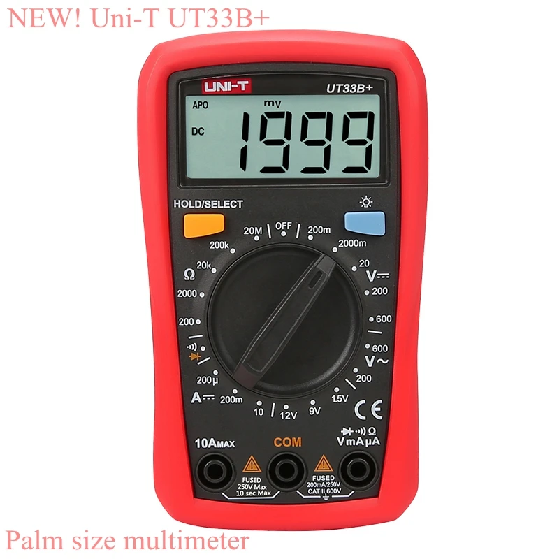 Uni-t UT33B+ Palm Size Multimeter