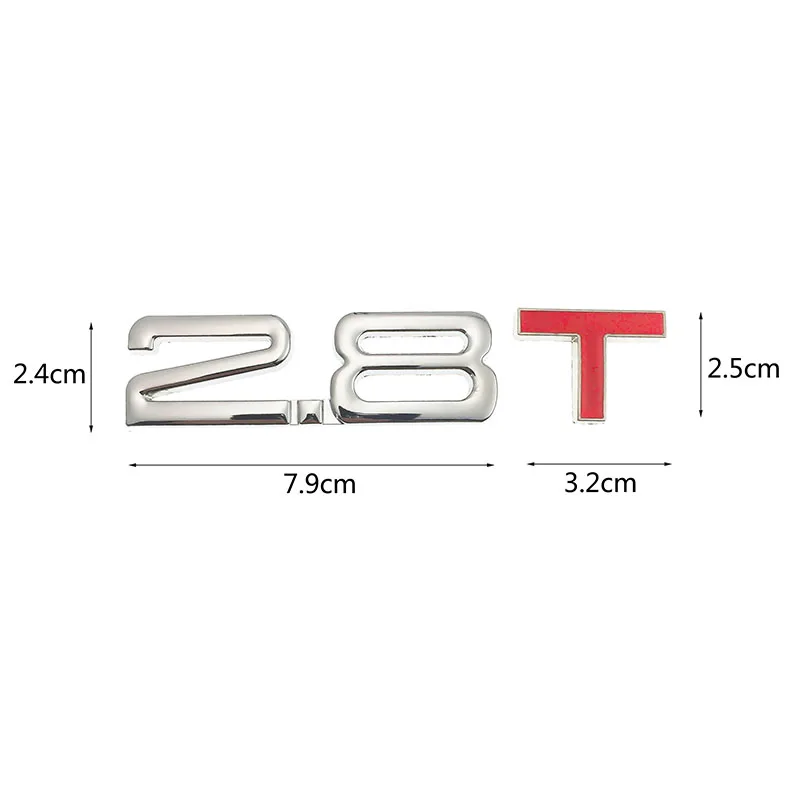 Автомобильный 3D металлический 1,6 T 1,8 T 2,0 T 2,8 T логотип наклейка эмблема значок наклейки для Mazda Киа Renault TOYOTA BMW Ford Focus Автомобильный Стайлинг