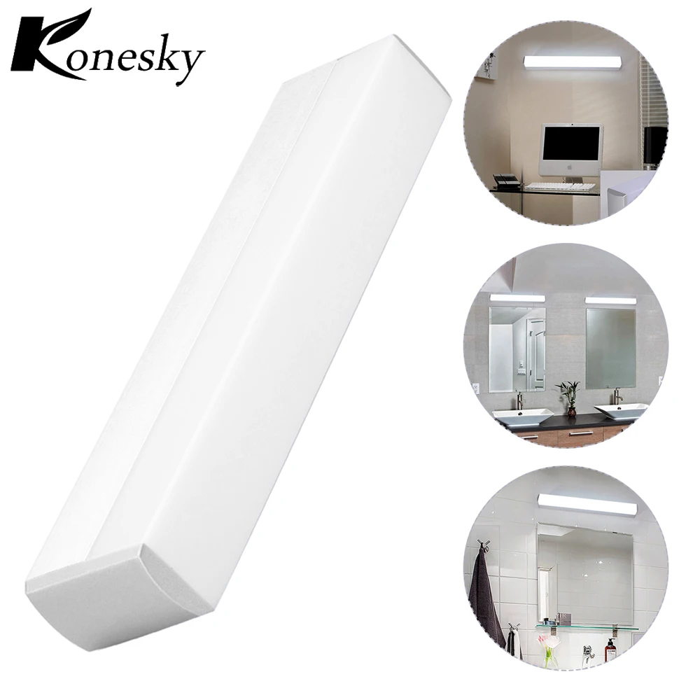 Konesky светодиодная зеркальная настенная лампа AC 85 265V Высокая яркость современный