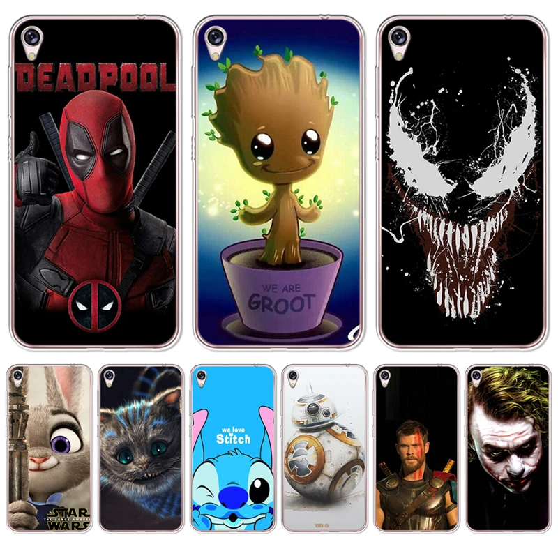 

YIKS For Coque Asus Zenfone Live ZB501KL Max 3 4 Pro M1 ZB602KL ZC520KL ZC520TL Case Venom BB-8 Grout Mickey Mouse Stitch joker