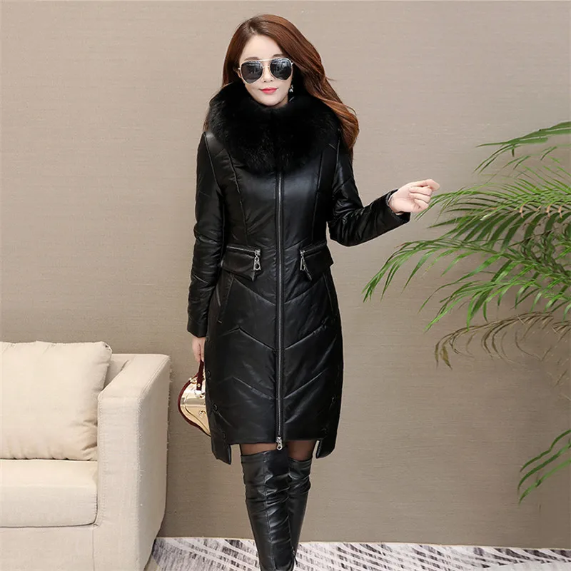 Mince Peau red De Nouvelle Véritable Fc23 Cuir Vers Le Survêtement Manteau Canard armygreen Taille Fourrure Grande Blanc Moyen 2 Bas 1 Veste Renard Duvet Femelle Femmes Mouton Long black Black 2 AAvqxnPZ