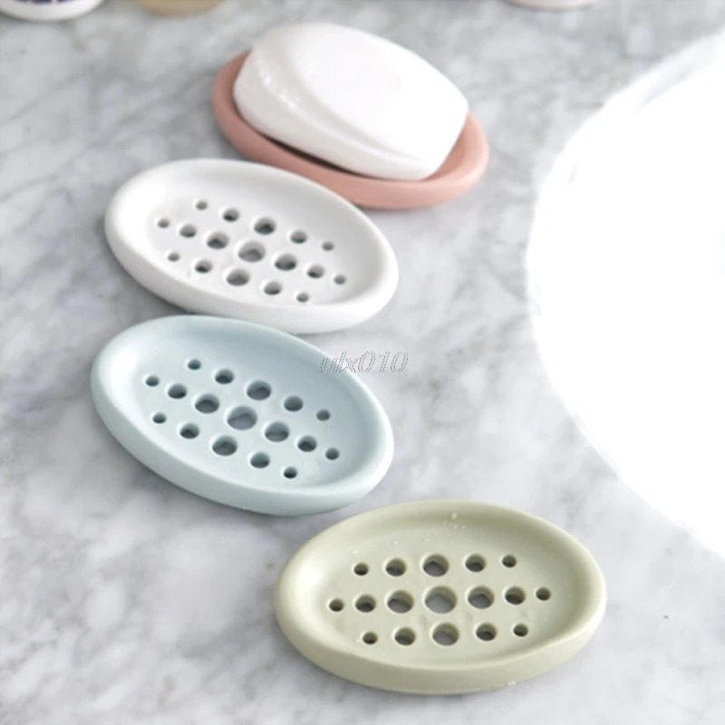 

Silicone Non-slip Soap Holder Dish Bathroom Shower Storage Plate Stand Hollow Dishes Openwork Soap Dishes Mar Drop Ship