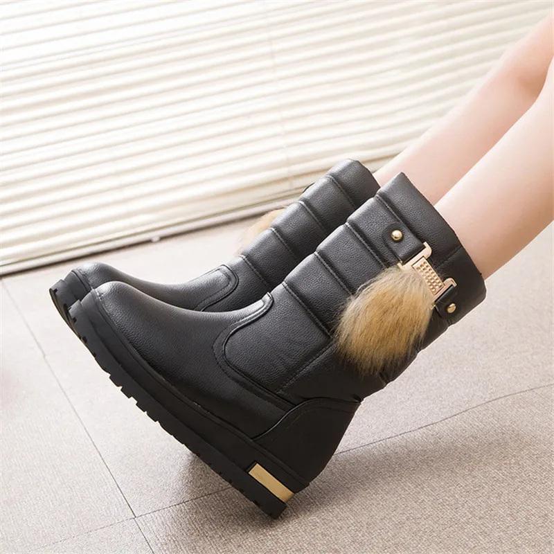 

white winter boots women fashion snow boots new style 2018 women's shoes Brand shoes high quality fast free shipping girlw boots