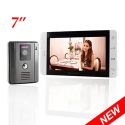 Дюймов 7 дюймов TFT сенсорный экран Цвет видео домофон комплект ночное видение домофона безопасности дома камера 100 градусов
