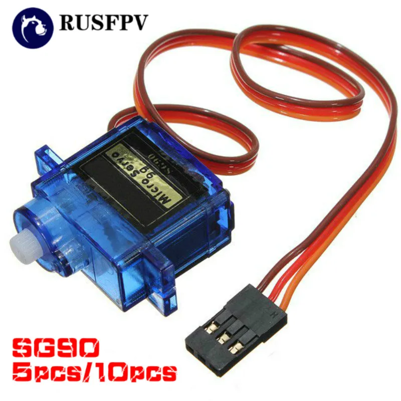 

100PCS SG90 9g Mini Micro Servo for RC for RC 250 450 Helicopter Airplane Car Boat Robot Toy