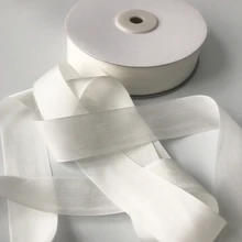 Branco genuíno não tingido branco puro fino tafetá fita de seda em 2mm, 4mm, 10mm to38mm fita para artesanato bordado frete grátis