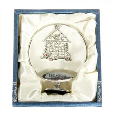 Подарок. посеребренный маленький дом Подвески ручной работы. домашний декор и сувениры. креативная подарочная коробка. символ "Семейная гармония"