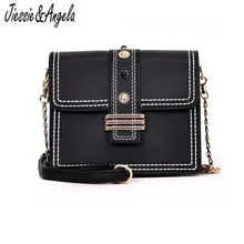 Jiessie & Angela Fashion Women Bags New Design Girls' Shoulder Bag Chain Strap Flap Brands Leather Handbags Vintage Small Bag Jiessie & Angela Fashion Women Bags New Design Girls' Shoulder Bag Chain Strap Flap Brands Leather Handbags Vintage Small Bag