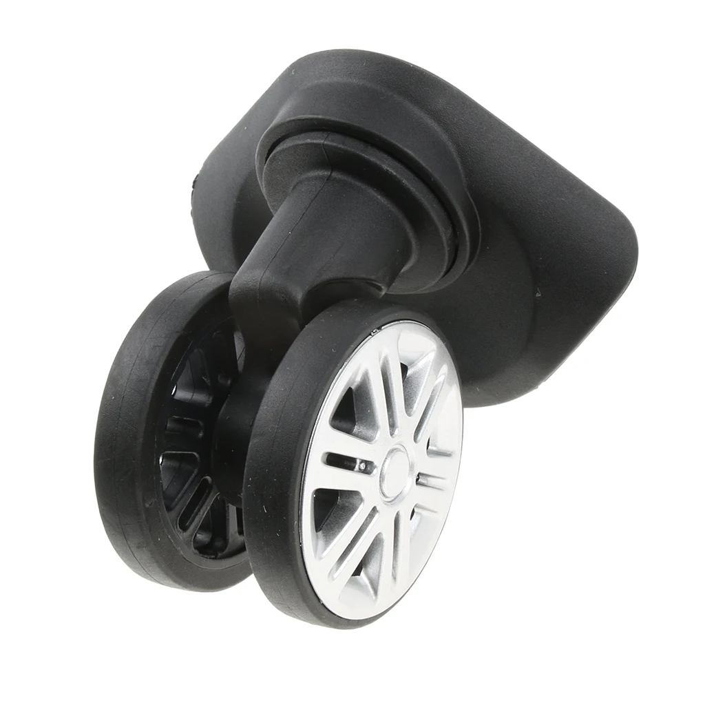 1 Pair A19 Swivel Mute Dual Roller Wheels DIY Suitcase Luggage Replacement Casters for Travelling Bag Travel Suitcase