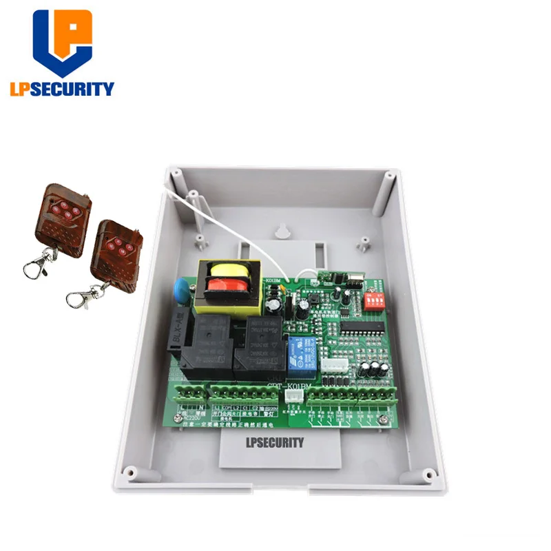 

LPSECURITY comptatible AC 220V sliding gate opener control board in box y remote control,learning code