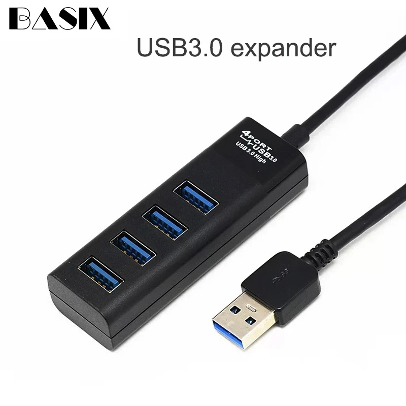 BASIX 4 порта Usb 3,0 концентратор адаптер 4 в 1 USB 3,0 OTG с 4* USB алюминиевый порт сплав для Macbook Air ноутбук ПК планшет