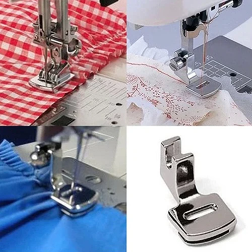 5 pieces/set Fold Rolled Hem Presser Foot Feet Kit for Overlock