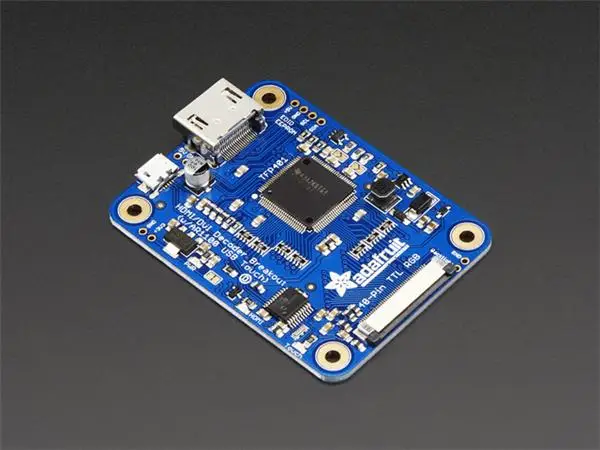 

2219 TFP401 HDMI / DVI Breakout w / touch module developme TFP401 HDMI/DVI Decoder to 40-Pin TTL Breakout - With Touch