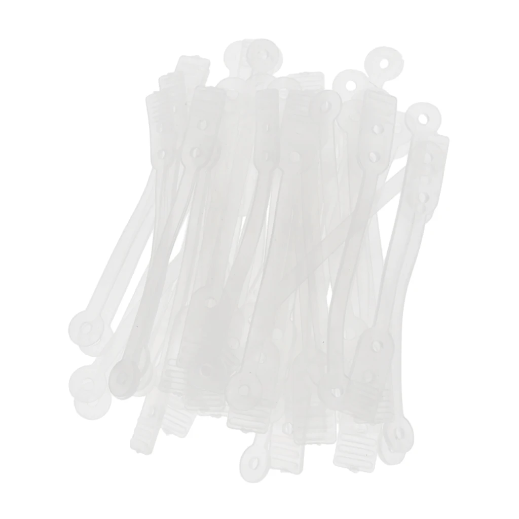 100pcs/pack Salon Hair Roller Rubber Band Hair Rod Clip Accessory Clear 