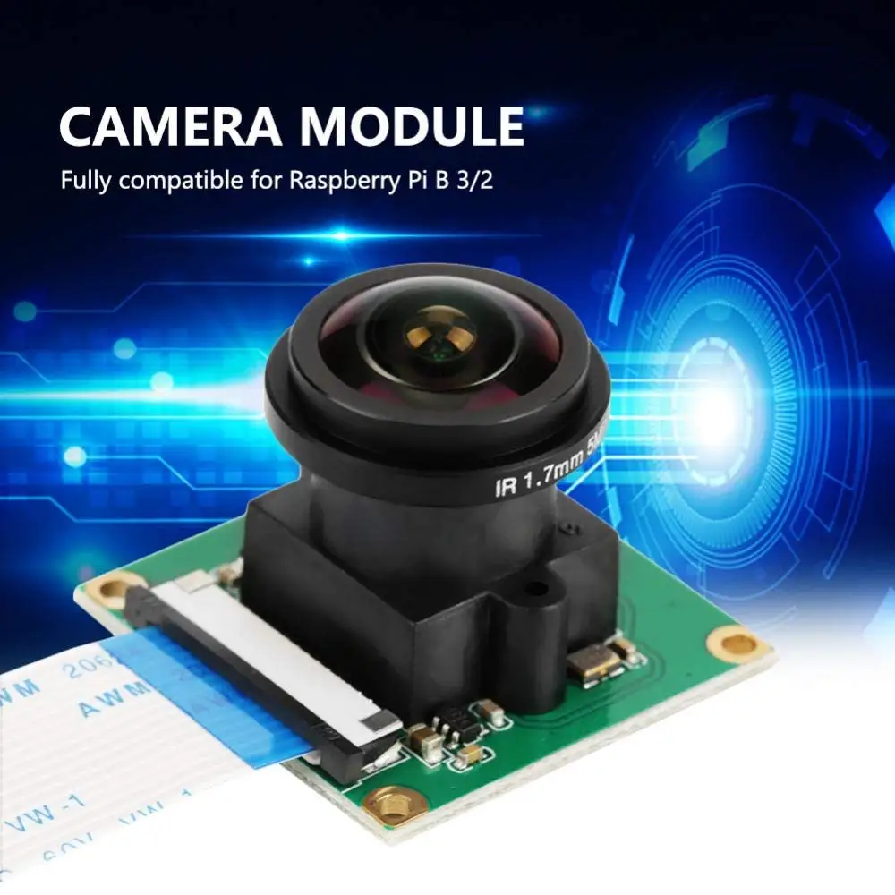 Raspberry pi 3 модуль камеры 5MP1080p широкоугольная 175 градусов камера видеонаблюдения