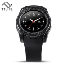 Original TTLIFE Marke V8 Sportuhr Vollbild Smart Uhr für Android Spiel Smartphone Unterstützung TF Sim-karte Smartwatch PK M6
