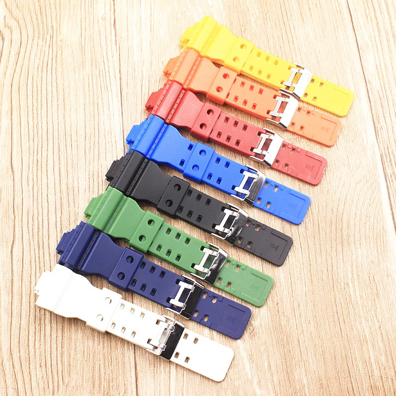Новейший резиновый ремешок 16 мм применяется для Casio GA-100 GA-120 G-8900 GD-100 GD-120