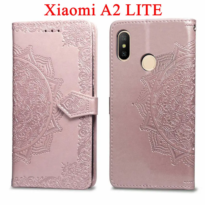 Кожаный чехол для телефона Mi A2 Lite бумажник Xiaomi Защитная пленка экрана