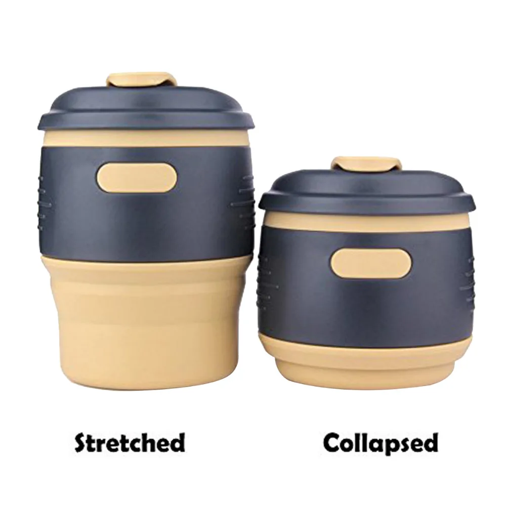 

350ml Collapsible Silicone Water Cup Portable Coffee Cups Drink Pot Milk Mug Folding Water Kettle Drinkware