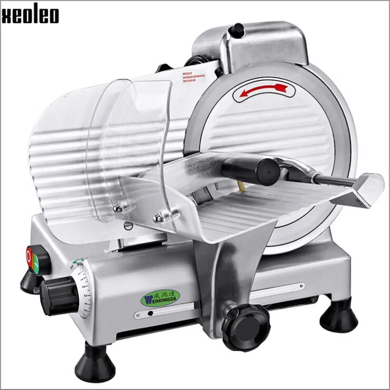 Xeoleo Commercial 8 inch Semi Automatic Meat Slicer Machine,Frozen Meat