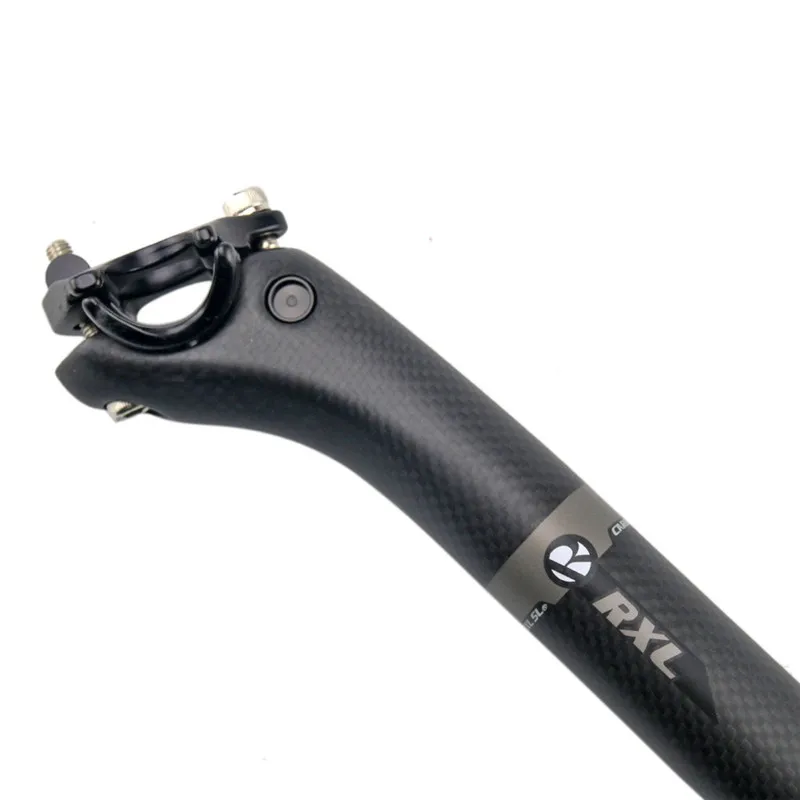 RXL SL Carbon Seatpost  27.230.831.6mm Bike Seatpost Setback 3K Matte Grey Seat post Carbon Fiber (4)