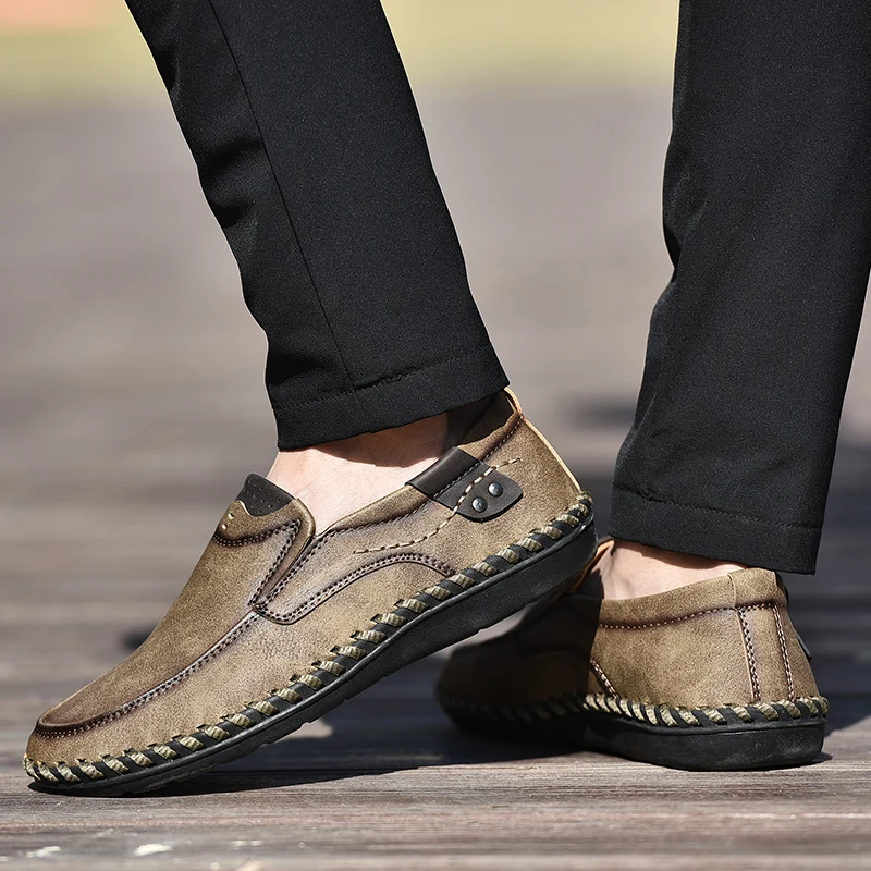 2019 New Men Casual Shoes Summer Comfortable Loafers Men Shoes Quality Leather Shoes Men Flats Zapatos Moccasins Big Size 38-48