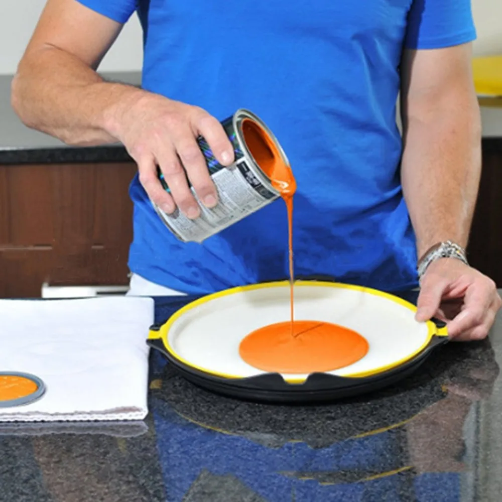 Anti Gravity Paint Tray Palette with Professional Liner No Spills No Drips No Mess Easy Painting