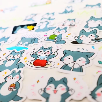 

20/40pcs Cute Fox Baby Cartoon Sticker Notebook Scooter Wall DIY Mobile Phone Waterproof Sticker