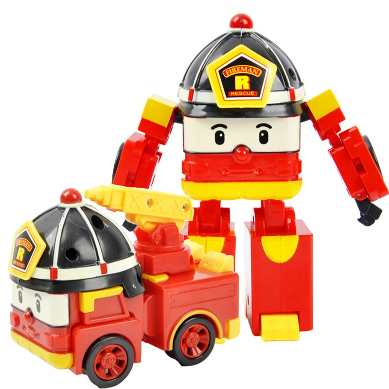 

Action Figures Robocar Transformation Robot Korea Anime Roy Car Model Kids Boys Toys For Children Gift F4
