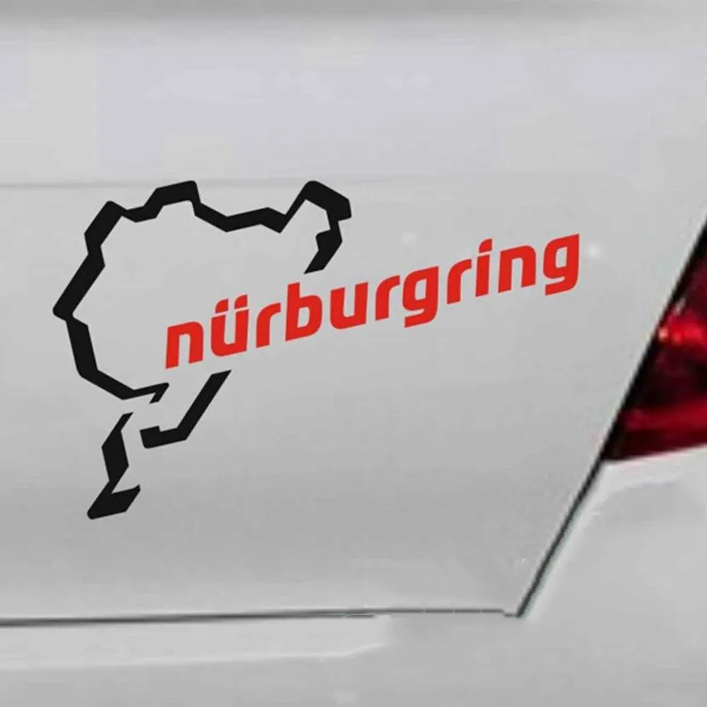 

The Racing Track Nurburgring Funny Car Sticker Race Car Motorsport Vinyl Decor Decal For Car Body Bumper Window Waterproof 12.7