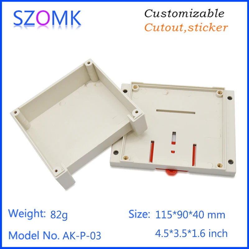 szomk electronics plastic enclosure for pcb junction box din rail enclosure control box szomk outlet boxes instrument enclosure box project box plastic housing  (11)