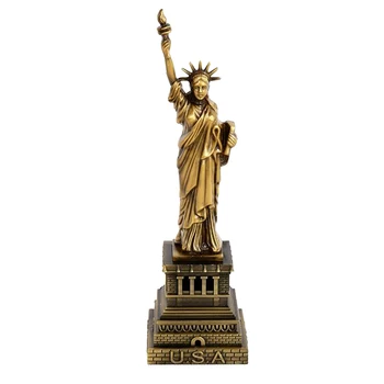 

1pc American Statue Of Liberty Alloy Creative Retro Metal Miniatures Ornament Handicrafts Souvenirs For Home Living Room Office