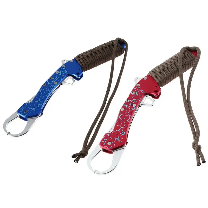 

Folding Grabber Fishing Pliers Fish Gripper Handle Grabber Weave Handle Tackle Tool Fishing Grip With Rope Fish Tackle Tools NEW