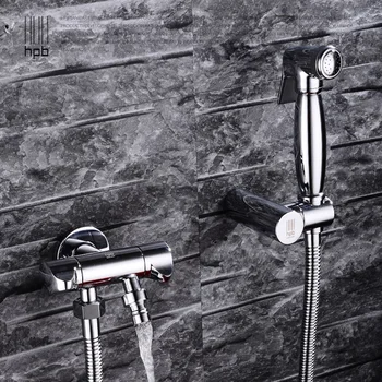

Full copper bidet suite toilet angle valve gun nozzle bidet bidet faucet can be accessed washing machine