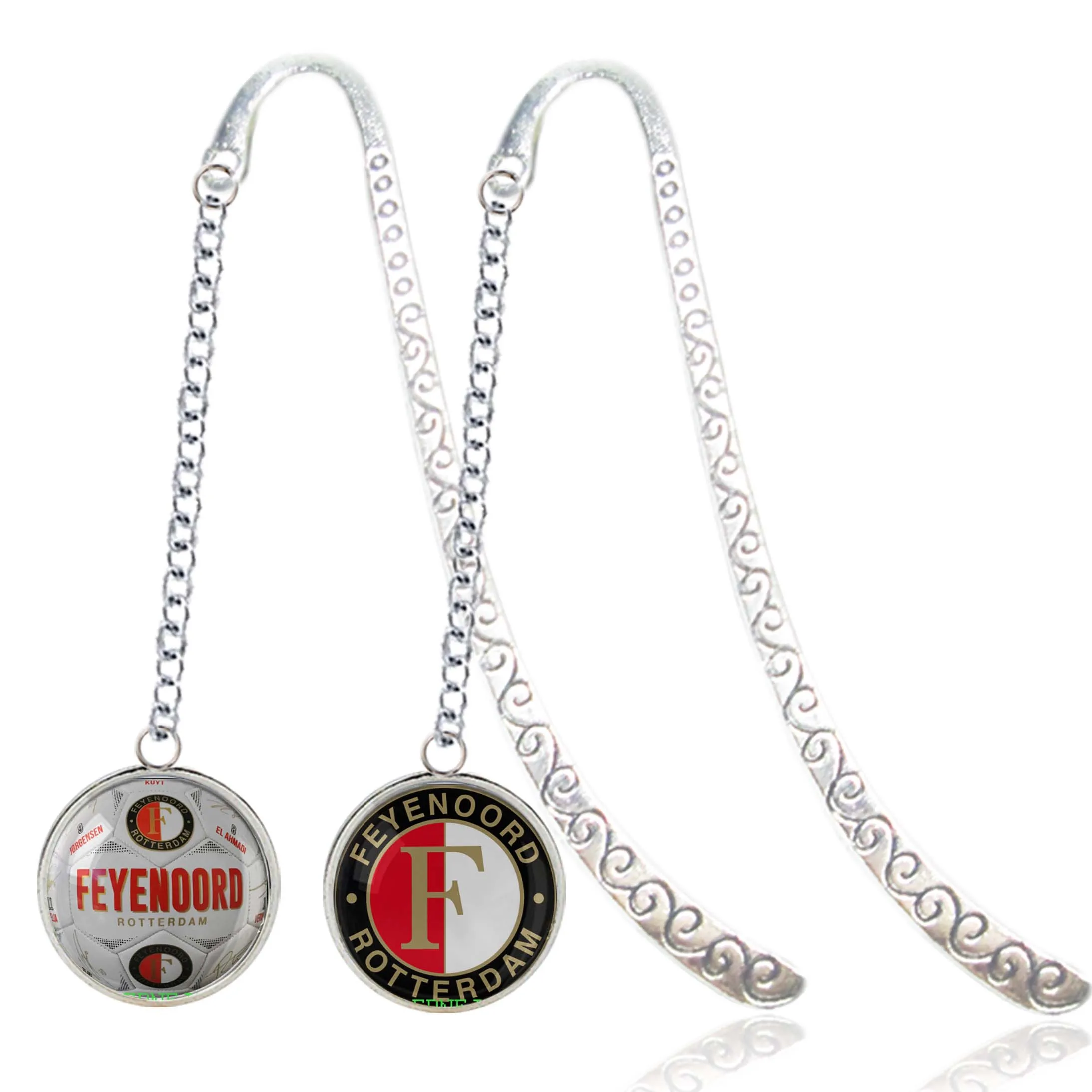 

Feyenoord Rotterdam Metal Bookmark 20mm Pendant Netherlands Football Team LOGO European Champions League For Soccer Fans Gifts