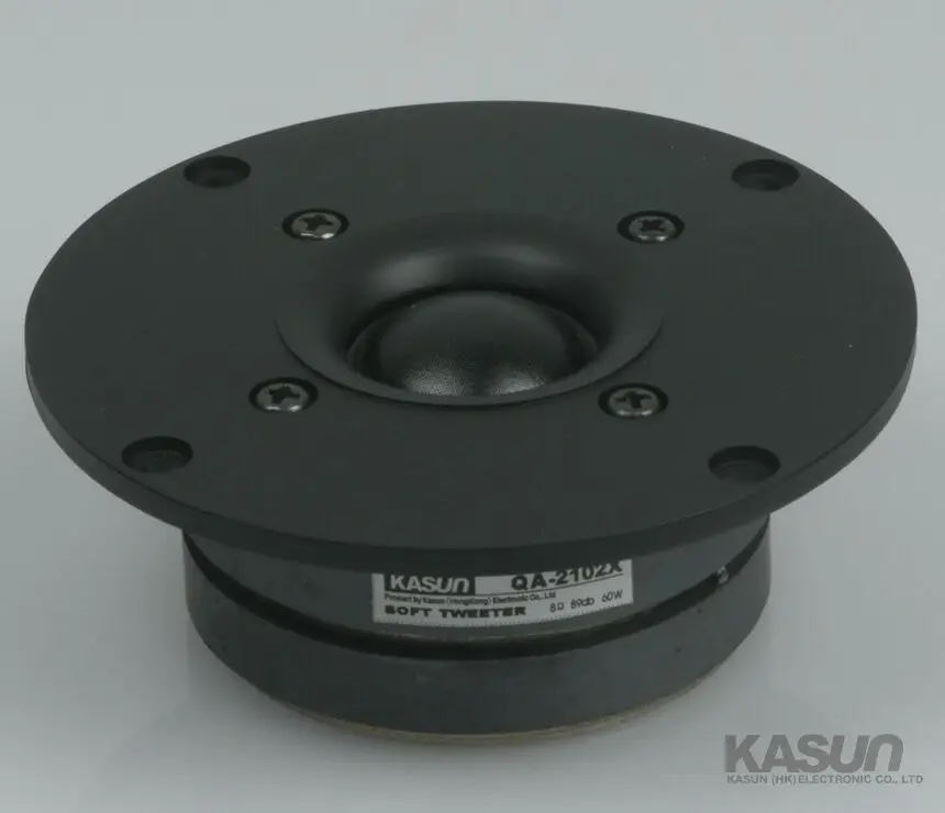 

Kasun QA-2102X 4inch high performance 4'' hifi silk dome tweeter 1600Hz-20KHz 8ohm 60W