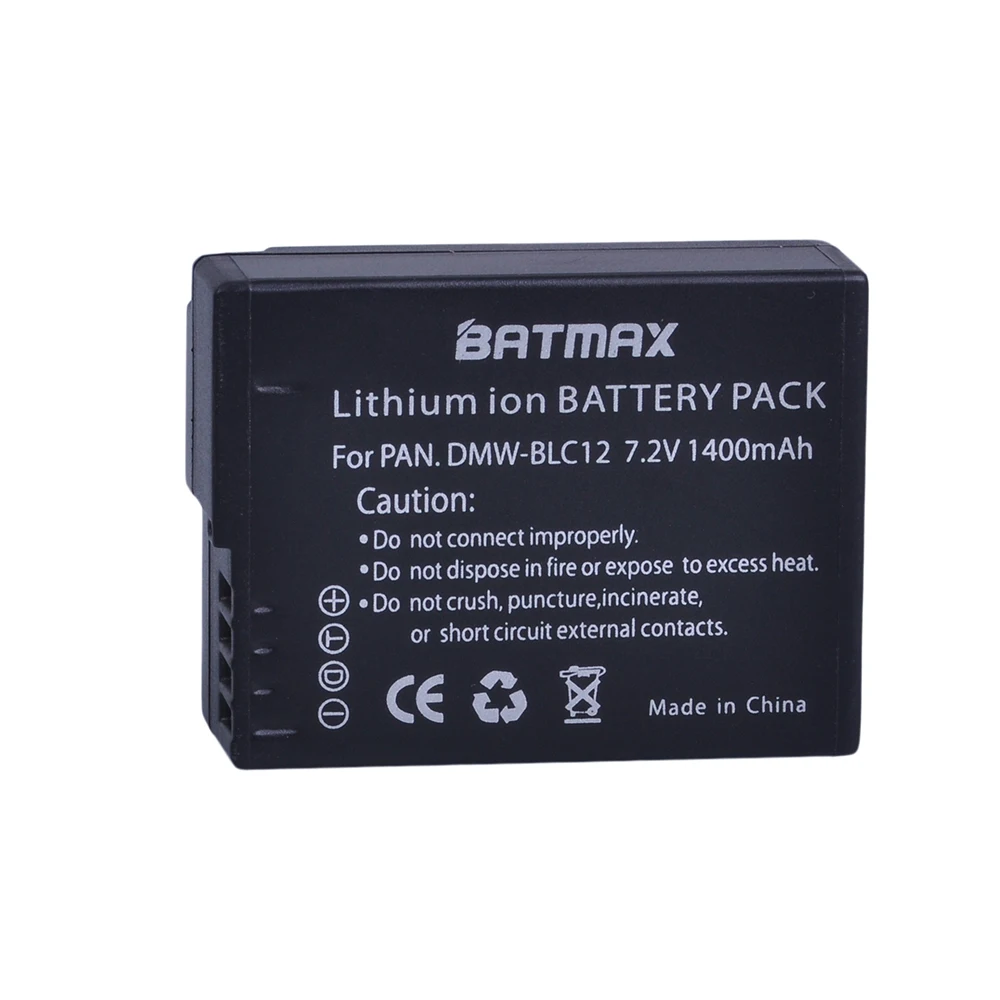 High-Capacity Replacement DMW-BLC12 dmw blc12e DMCBLC12 BLC12 Battery for Panasonic FZ1000, FZ200, FZ300, G5, G6, G7,GH2,DMC-GX8