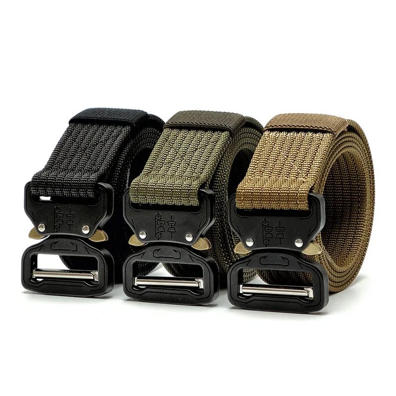 Goede Heavy Duty Belt Tactical Gear Nylon Metalen Gesp Swat Molle Padded Patrol Taille Riem Tactische Jacht Accessoires 6 Kleur