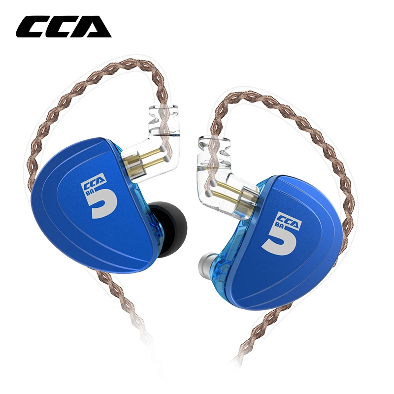 CCA A10 5BA привод в ухо наушник 5 сбалансированных арматуры HIFI наушники гарнитура со