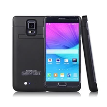 4800 Mah Backup Battery Power Bank Case For Samsung Galaxy Note 4 Note4 N9100 4800mAh External Battery Charger case with stand