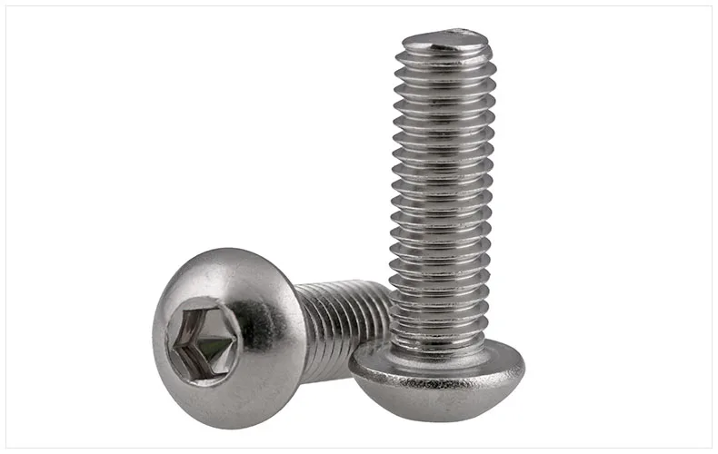 Iso7380 304 stainless steel round head screw M8 M10 M12 screws bolt hex socket Iso7380 304 stainless steel round head screw M8 M10 M12 screws bolt hex socket