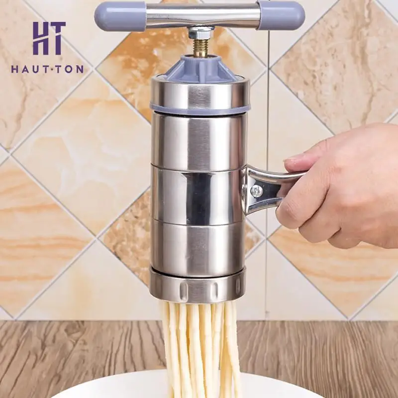 

Manual Press Noodle Machine Steel Stainless Extruder Kitchen Pasta Tool Household Convenient Practical Gadgets G
