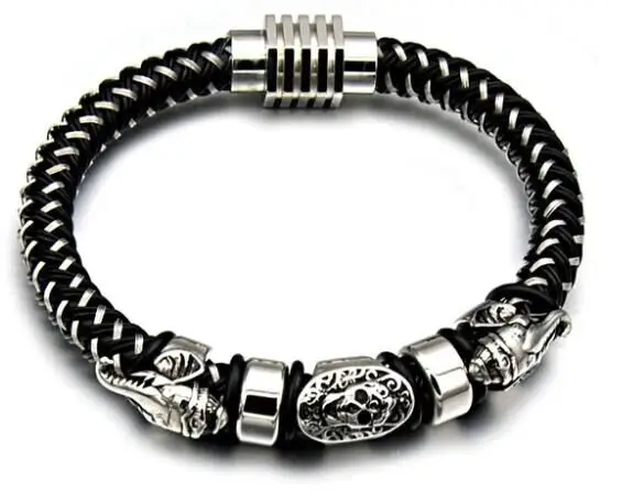 

XQNI Masculine Magnificent Bracelet Punk Style Stainless Steel Bracelet For Men Totem Commemorative Significance Birthday Gift