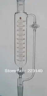 

F671960G Funnel, Pressure equalizing, Two Glass stopcocks, Capacity:60ml, Joints:19/22, Stopcock bore:2mm