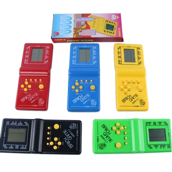 

Classic Handheld Game Machine Tetris Brick Game Kids Game Machine with Game Music Playback without Battery