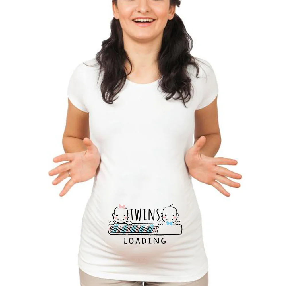 Новые женские модные детские футболки с забавным рисунком повседневные рубашки с коротким рукавом топы для беременных лучший подарок для беременных