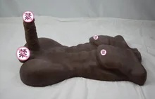Free shipping blackNew Luxury Soft Silicon Sex dolls with Penis Dildo Sex toys for Women Love Dolls