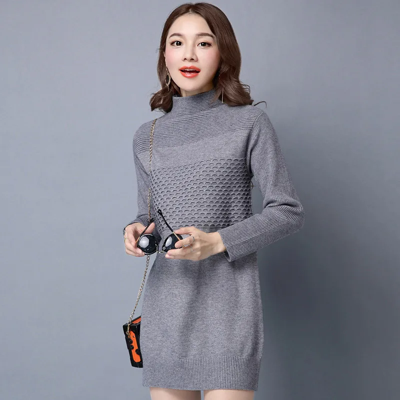 2015New Fall Winter Women Fashion Medium Long Cardigan